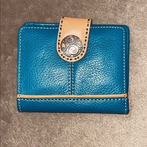 Brighton Leather Wallet in Teal